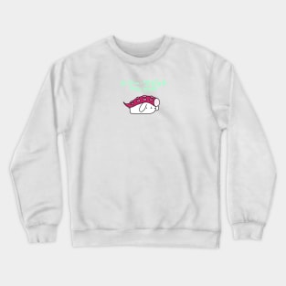 [Shilly Wabbit] Baby Lop Bunny Rabbit Dressing Up As A Tako Nigiri Sushi Crewneck Sweatshirt